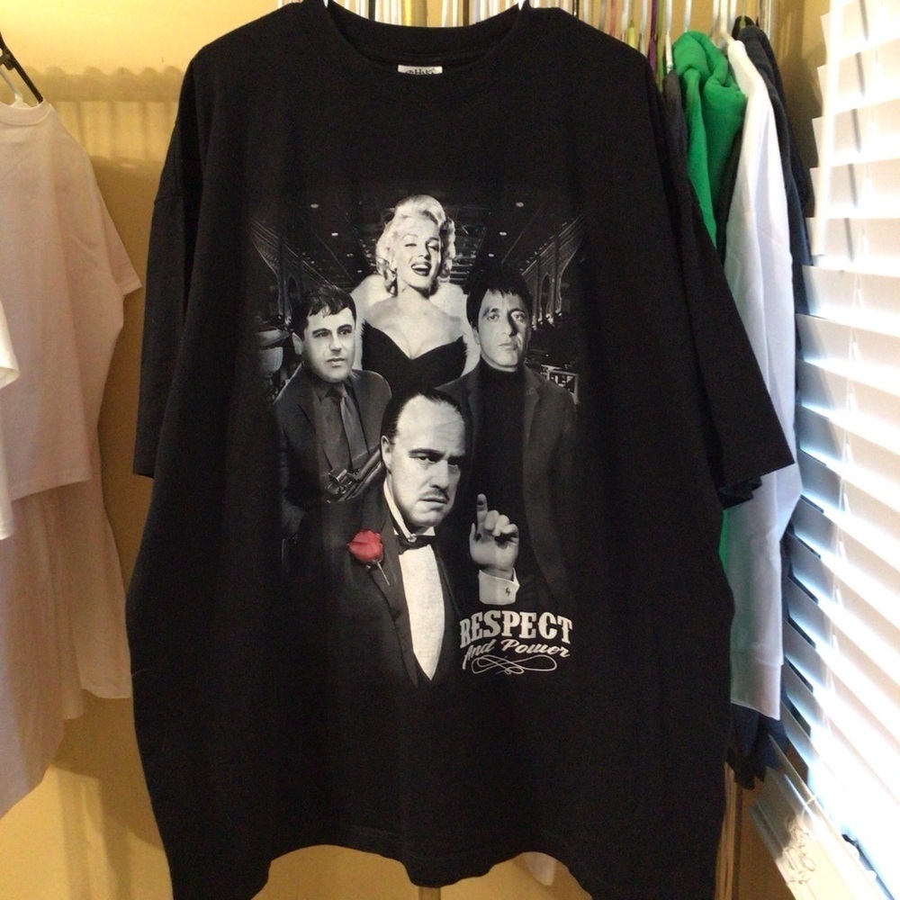 EUC Shaka Wear Respect & Power Black T-Shirt 3XL